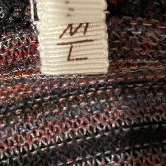 Willow & Clay Size Medium/Large Purple Striped Open-Front Cardigan - Picture 6 of 9